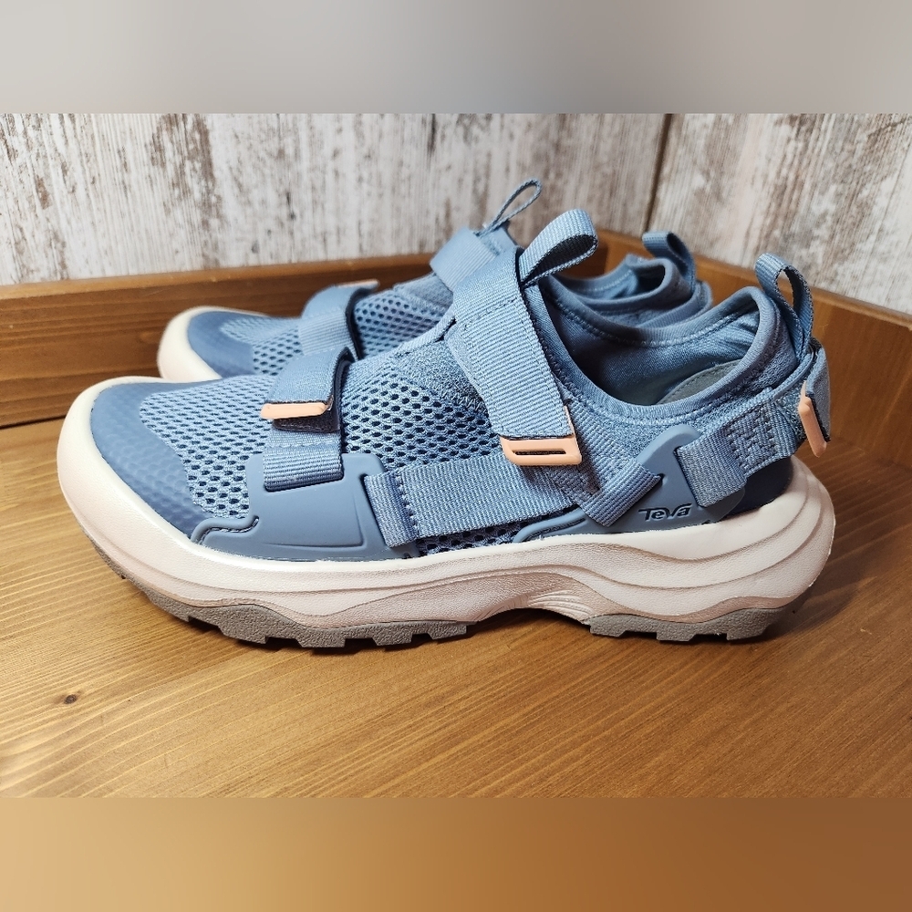Teva Citadel Blue Mesh Sport Sandals White Women's Outflow Universal Water Shoes